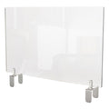 Clear Partition Extender with Attached Clamp