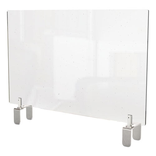 Clear Partition Extender with Attached Clamp