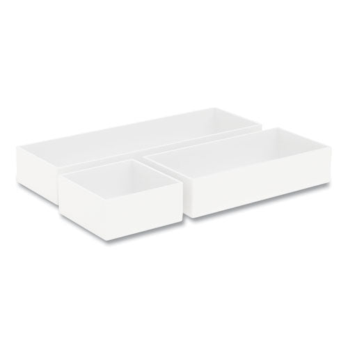 Three-Piece Plastic Drawer Organizer