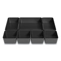 Ten-Compartment Plastic Drawer Organizer