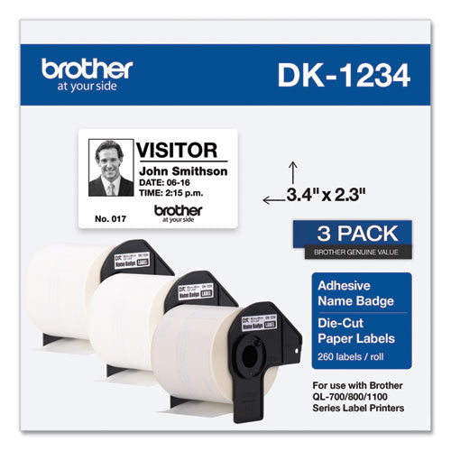 Die-Cut Name Badge Labels