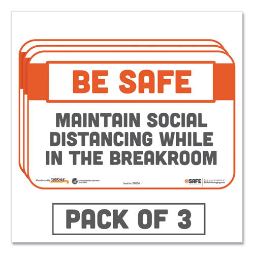 BeSafe Messaging Repositionable Wall/Door Signs