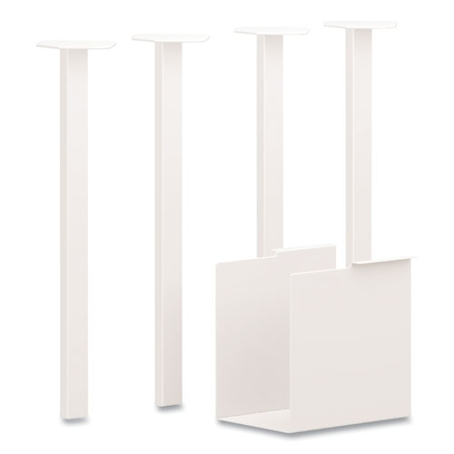 Coze Writing Desk Post Legs with U-Storage Compartment