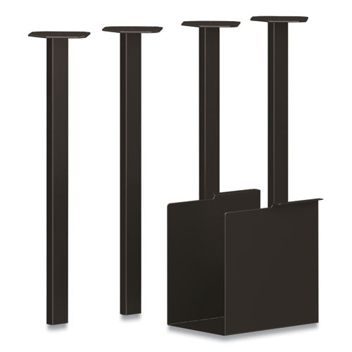 Coze Desk Post Legs with Pencil Storage