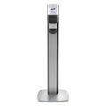 MESSENGER ES8 Silver Panel Floor Stand with Dispenser