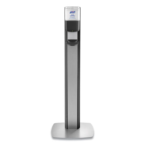 MESSENGER ES8 Silver Panel Floor Stand with Dispenser