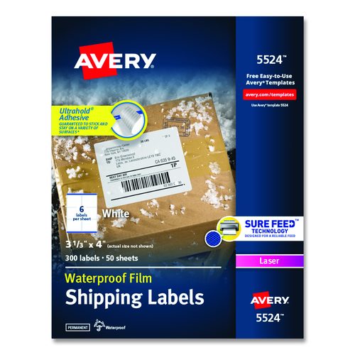 Waterproof Shipping Labels with TrueBlock and Sure Feed