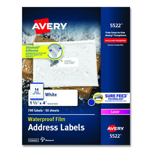 Waterproof Address Labels with TrueBlock and Sure Feed