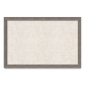 Linen Bulletin Board with Rustic Frame