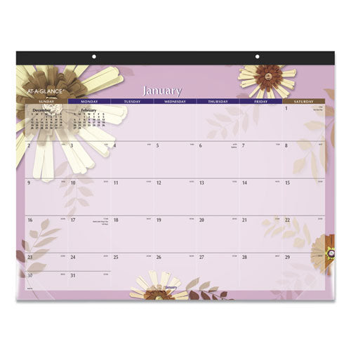 Paper Flowers Desk Pad