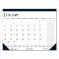 Recycled Two-Color Monthly Desk Pad Calendar with Notes Section
