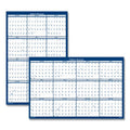 Recycled Poster Style Reversible/Erasable Yearly Wall Calendar