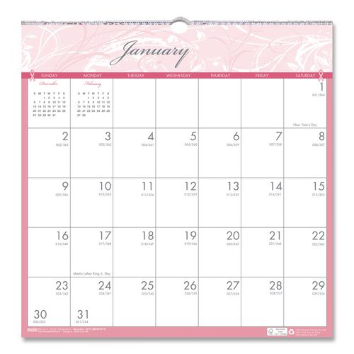 Recycled Monthly Wall Calendar