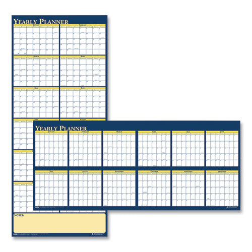 Recycled Reversible Yearly Wall Planner