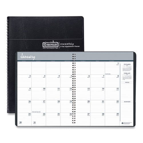 24-Month Recycled Ruled Monthly Planner