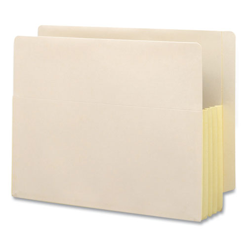 Manila End Tab File Pockets with Tear Resistant Gussets