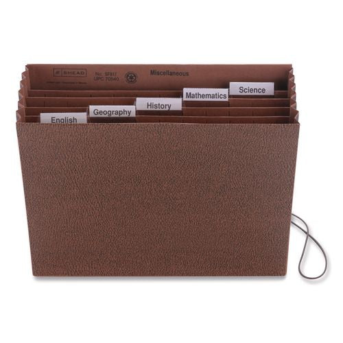 Six-Pocket Subject File with Insertable Tabs
