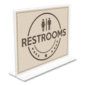 Anti-Glare Stand Up Double Sided Sign Holder