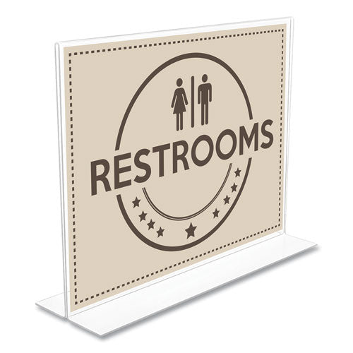 Anti-Glare Stand Up Double Sided Sign Holder