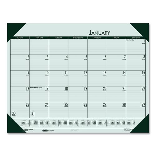 EcoTones Recycled Monthly Desk Pad Calendar