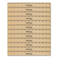 Beveled Wood Ruler