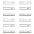 Clear Flexible Acrylic Ruler