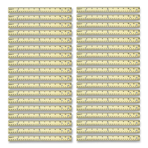 Three-Hole Punched Wood Ruler