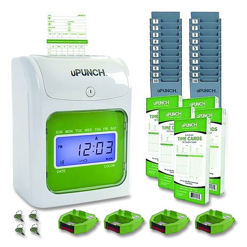 UB1000 Electronic Non-Calculating Time Clock Bundle