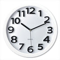 Wall Clock with Raised Numerals and Silent Sweep Dial