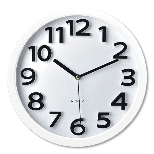 Wall Clock with Raised Numerals and Silent Sweep Dial