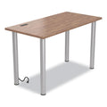 Essentials Writing Table-Desk with Integrated Power Management