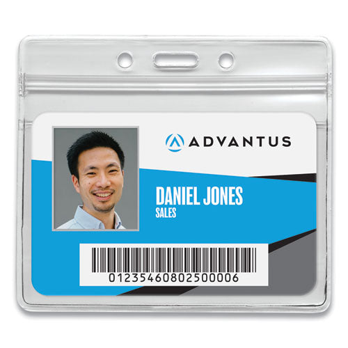 Resealable ID Badge Holders