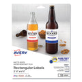 Removable Print-to-the-Edge White Labels w/ Sure Feed