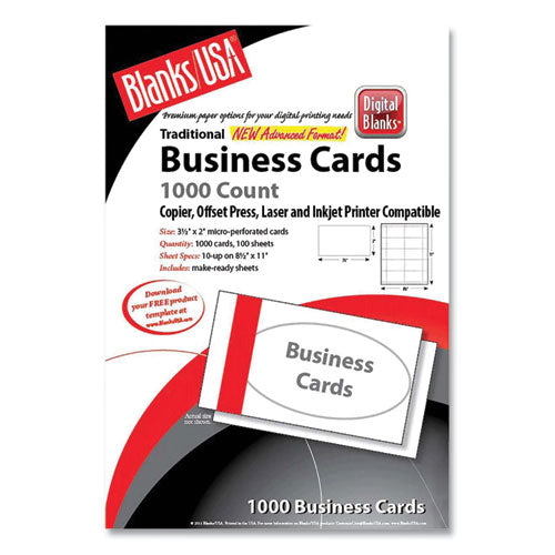 Printable Microperf Business Cards