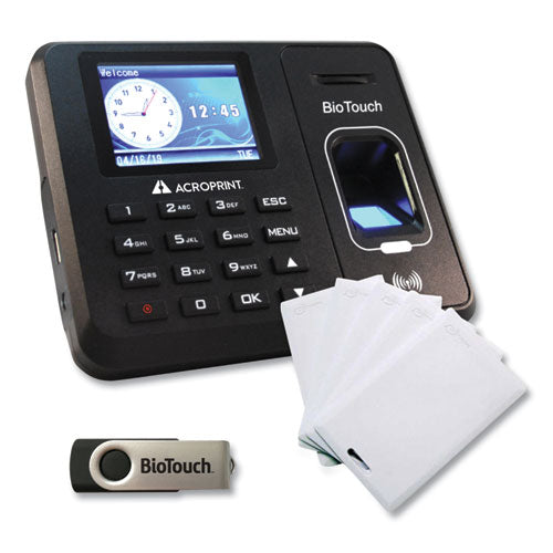 BioTouch Time Clock and Badges Bundle
