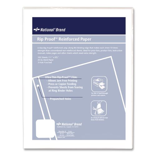 Rip Proof Reinforced Filler Paper