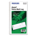 Detail Wirebound Voice Mail Log Book