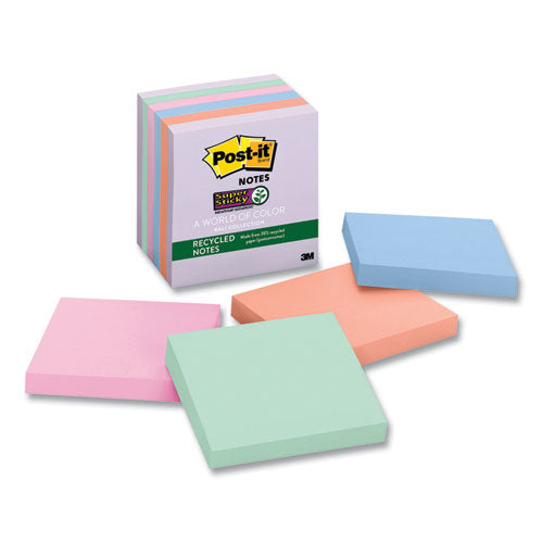 Recycled Notes in Wanderlust Pastels Collection Colors