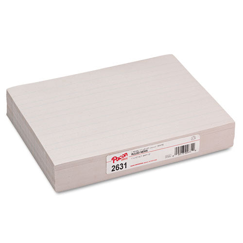 Skip-A-Line Ruled Newsprint Paper