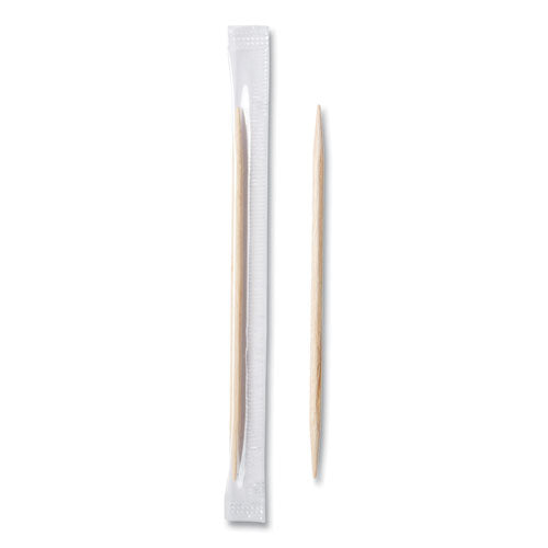 Mint Cello-Wrapped Wood Toothpicks