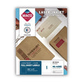 Matte Clear Printable Shipping Address Labels