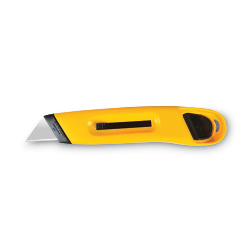 Plastic Utility Knife with Retractable Blade and Snap Closure