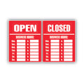 Business Hours Sign Kit