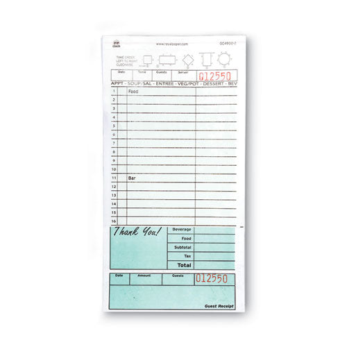 Guest Check Pad