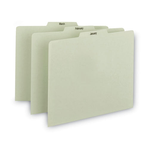 100% Recycled Monthly Top Tab File Guide Set