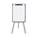 Magnetic Gold Ultra Dry Erase Tripod Presentation Easel with Arms