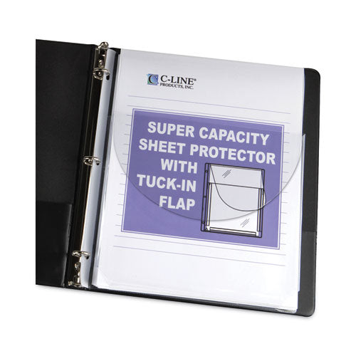 Super Capacity Sheet Protectors with Tuck-In Flap