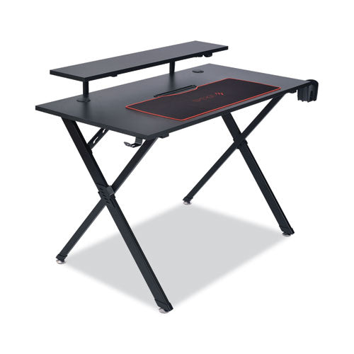 Vizon Gaming Desk with Raised Monitor Platform and Six-Color LED Lighting Strip