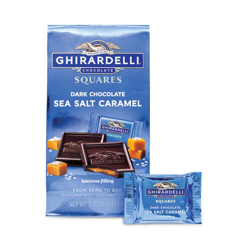 Dark and Sea Salt Caramel Chocolate Squares