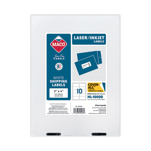 Cover-All Opaque Laser/Inkjet Shipping Labels
